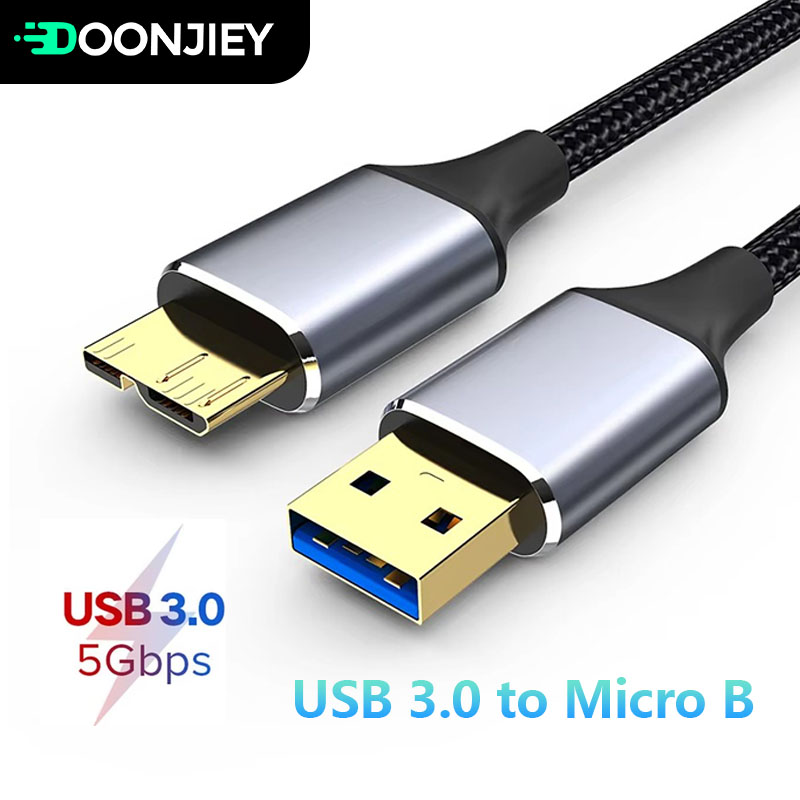 Samsung Ssd - USB 3.0タイプAからUSB3.0マイクロBデータケーブル、5Gbps外付けハードドライブケーブル、Samsungハードディスクおよびコンピューター用のSSD SATAケーブル