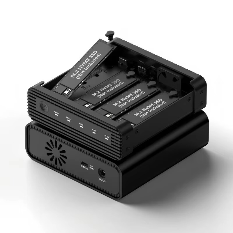 M.2 Ssd - アルミニウム製M2 4ベイUSB4外付けNVME SSDエンクロージャー M.2 NVME 4ベイ