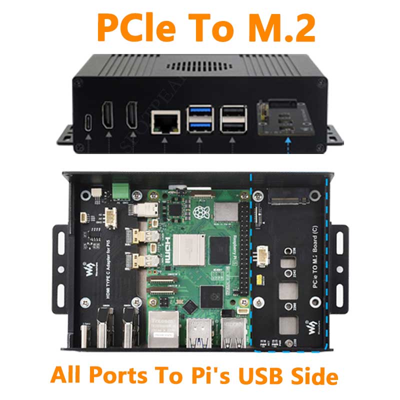 M.2 Ssd - Raspberry Pi 5 ボックス ケース キット-C