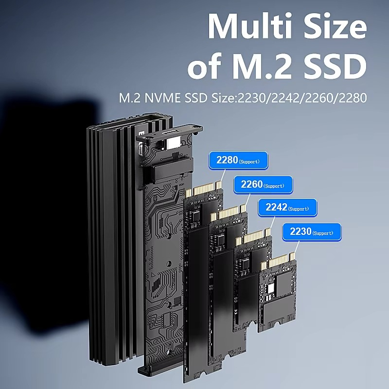 M.2 Ssd - EE1 アルミニウム製 M.2 NVME PCIE 外付けSSDケース