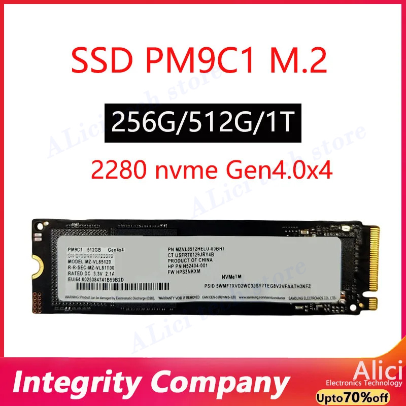 Samsung Ssd - オリジナル適用 Samsung PM9C1 /PM9C1a 512GB 256GB