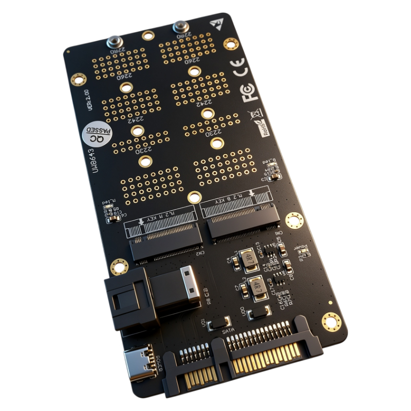 2in1 M.2 NVMe SATA NGFF SSDアダプ - Memory Card Ssd のレビューと価格