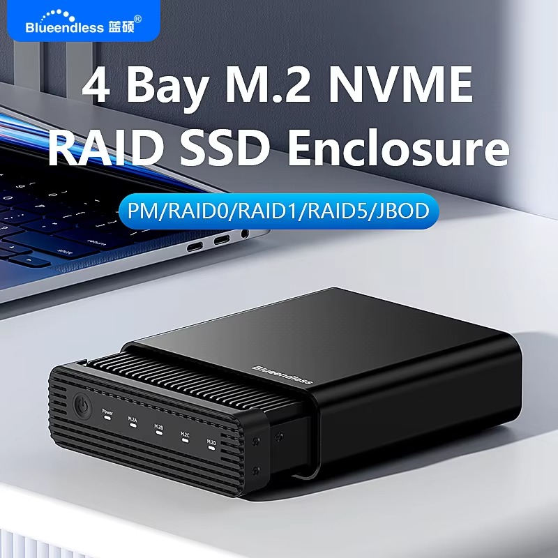 アルミニウム製M2 4ベイUSB4外付けNVME SSDエン - M.2 Ssd のレビューと価格