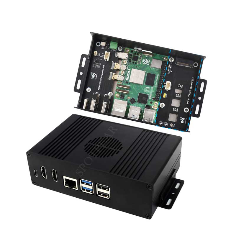Raspberry Pi 5 ボックス ケース キット-C  - M.2 Ssd のレビューと価格