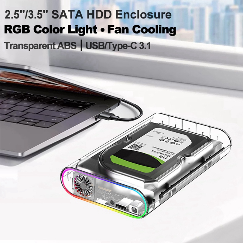 3.5インチ HDD/SSD エンクロージャ 透明 USB  - External Ssd のレビューと価格