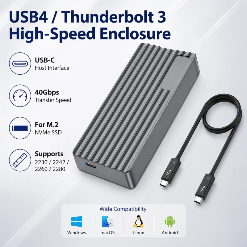 TBT3/USB4 M.2 NVMe SSD エンクロージャ - M.2 Ssd のレビューと価格