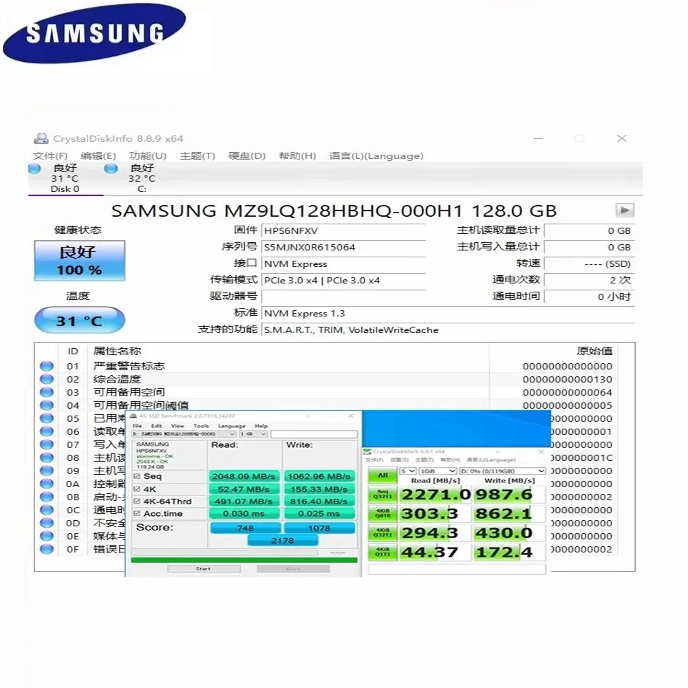 サムスン M.2 2230 SSD PM991a 1TB 2 - Samsung Ssd のレビューと価格